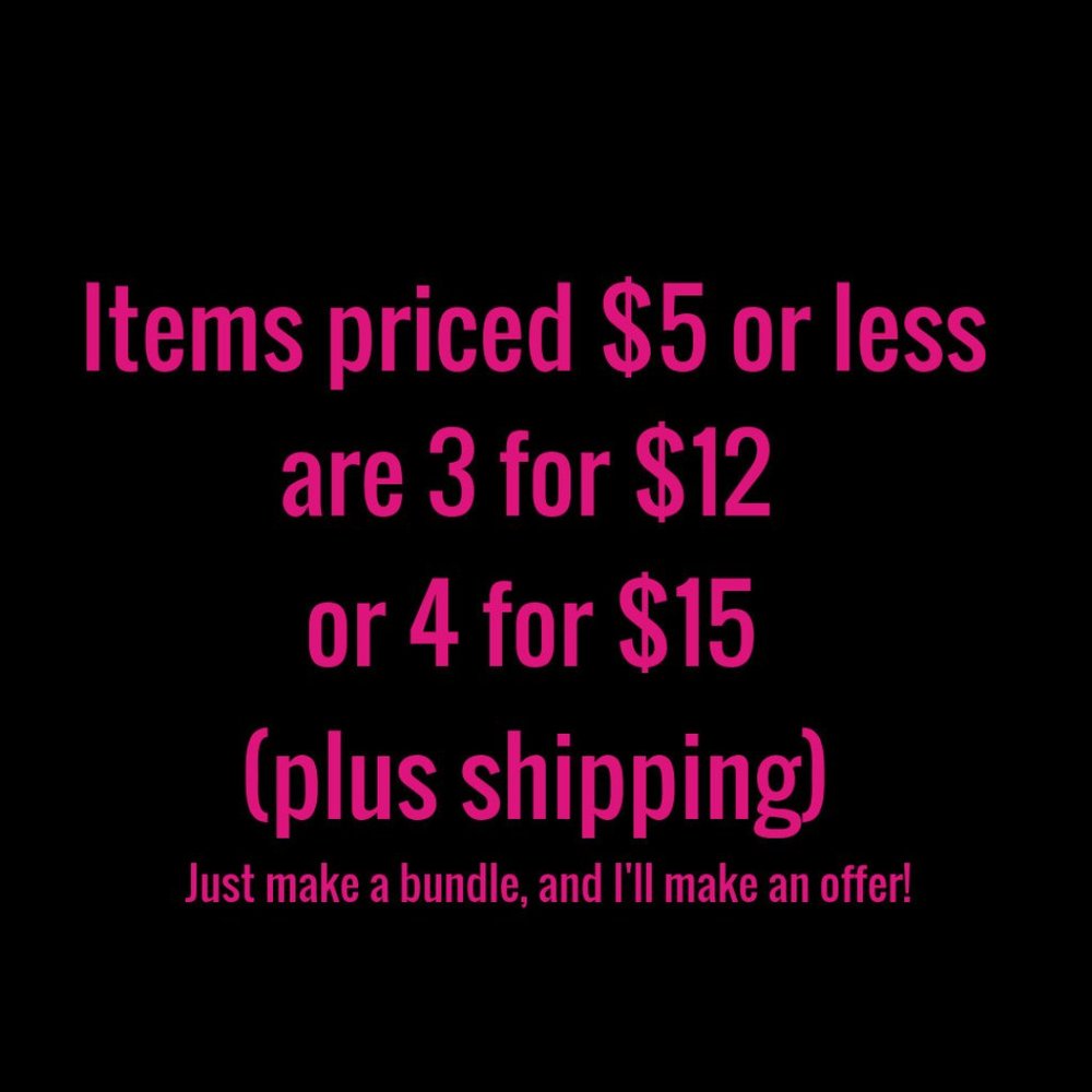 Sale on Items Priced $5 or Less!